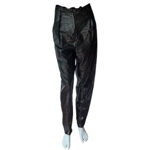 Bronx & Banco Black Faux Leather High-Waisted Pants Size S